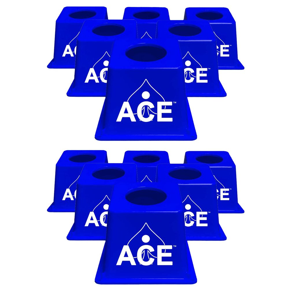 Cornhole Airmail Box Bag Pong - 12 Blue Airmail Boxes - The Ultimate Cornhole Bag Pong Game Play Experience