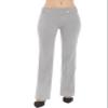 Design by Olivia Women's Relaxed Boot-Cut Office Pants Trousers Slacks Heather Grey S view 2