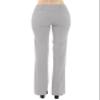 Design by Olivia Women's Relaxed Boot-Cut Office Pants Trousers Slacks Heather Grey S view 4
