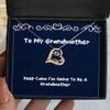 Motivational Grandmother Gifts, Keep Calm I'm Going to Be A Grandmother, Grandmother Love Dancing Necklace from Grandchild view 1