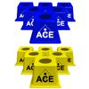 Cornhole Airmail Box Bag Pong - 12 Airmail Boxes (6 Blue & 6 Yellow) - The Ultimate Cornhole Bag Pong Game Play Experience view 1