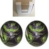 BuyBocceBalls - EPCO Duckpin Bowling Balls - (4 3/4 inch- 3lbs. 10oz.) - Pack of 2 - Cobra Pro Rubber - Purple, Lime & White - Made in USA view 1