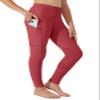 Willit Girls Horse Riding Pants Tights Kids Equestrian Breeches Knee-Patch Youth Schooling Tights Zipper Pockets Red XS view 1