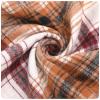 Womens Long Sleeve Plaid Hoodie Jacket Button Down Casual Boyfriend Blouse Shirts Tops Flannel Shirts with Pocket (Coffee, Large) view 4