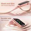 FITVII Slim Fitness Tracker with Blood Oxygen, Blood Pressure, 24/7 Heart Rate and Sleep Tracking, IP68 Waterproof Activity Trackers and Smart Watches with Step Tracker, Pedometer for Women Men view 2