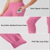 Willit Girls Horse Riding Pants Tights Kids Equestrian Breeches Knee-Patch Youth Schooling Tights Zipper Pockets Pink XL view 4