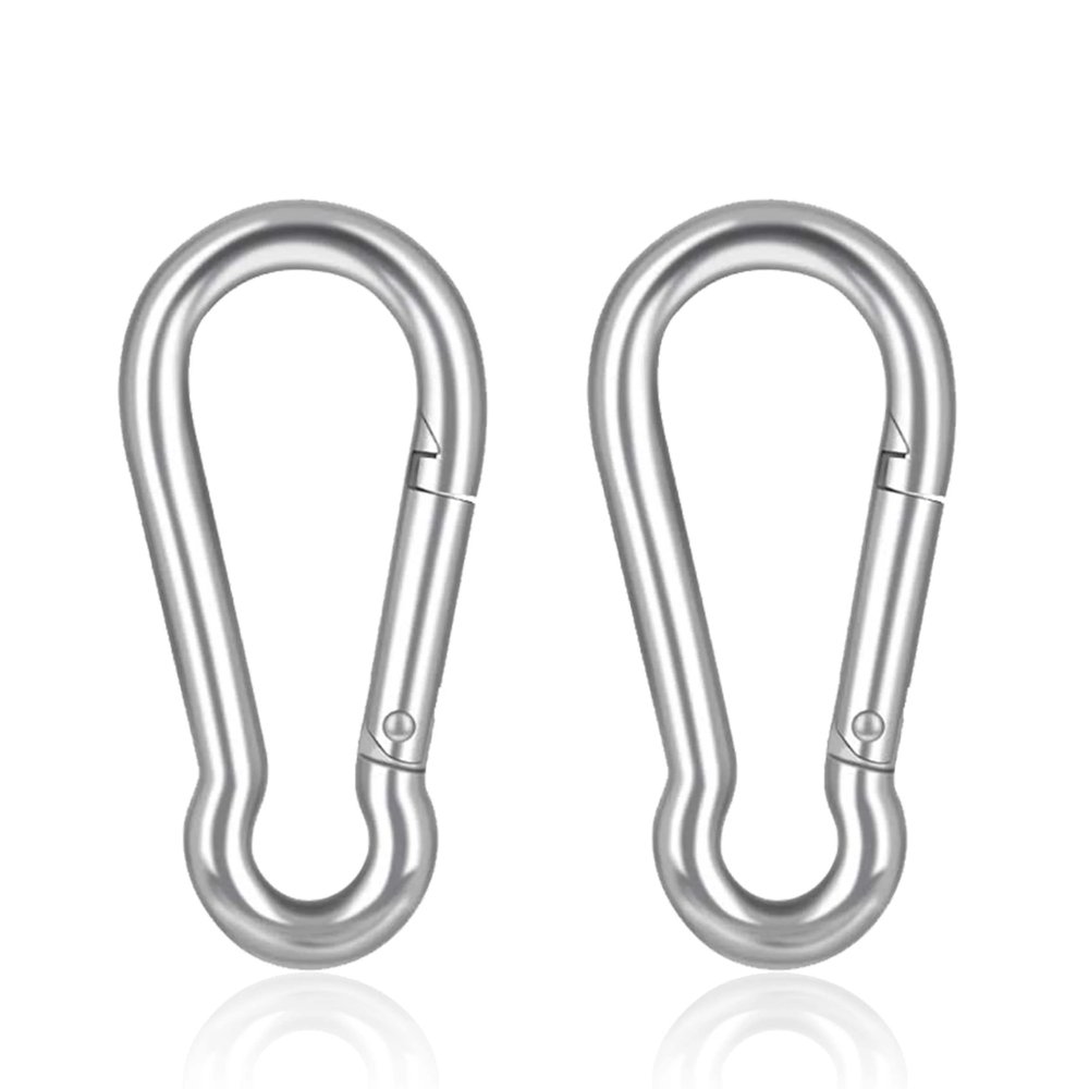 Lifesport Gear Heavy Duty Carabiner Clips 4 Inch, 316 Stainless Steel Spring Snap Hooks for Gym, Camping, Hiking Equipment, Outdoor Activities, M10 Carabiner Clip Set of 2