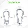 Lifesport Gear Heavy Duty Carabiner Clips 4 Inch, 316 Stainless Steel Spring Snap Hooks for Gym, Camping, Hiking Equipment, Outdoor Activities, M10 Carabiner Clip Set of 2 view 3