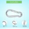 Lifesport Gear Heavy Duty Carabiner Clips 4 Inch, 316 Stainless Steel Spring Snap Hooks for Gym, Camping, Hiking Equipment, Outdoor Activities, M10 Carabiner Clip Set of 2 view 4