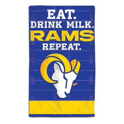 WinCraft 9960627220 10 x 17 in. Los Angeles Rams Baby Burp Cloth