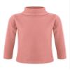 easyforever Kids Girls Solid Long Sleeves Stretchy Warm Tops Casual Thermal Underwear Soft Tops Undershirt Pink 2-3 view 1