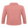 easyforever Kids Girls Solid Long Sleeves Stretchy Warm Tops Casual Thermal Underwear Soft Tops Undershirt Pink 2-3 view 2