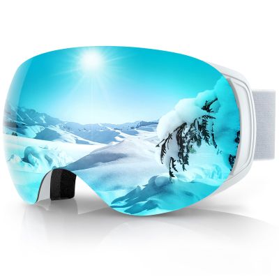 findway Pro Ski Goggles OTG for Women Men Adult Youth [Anti-Fog&Scratch] Over Glasses Magnetic Snow Goggles-Interchangeable Lens,100% UV400 Protection Snowboard Goggles