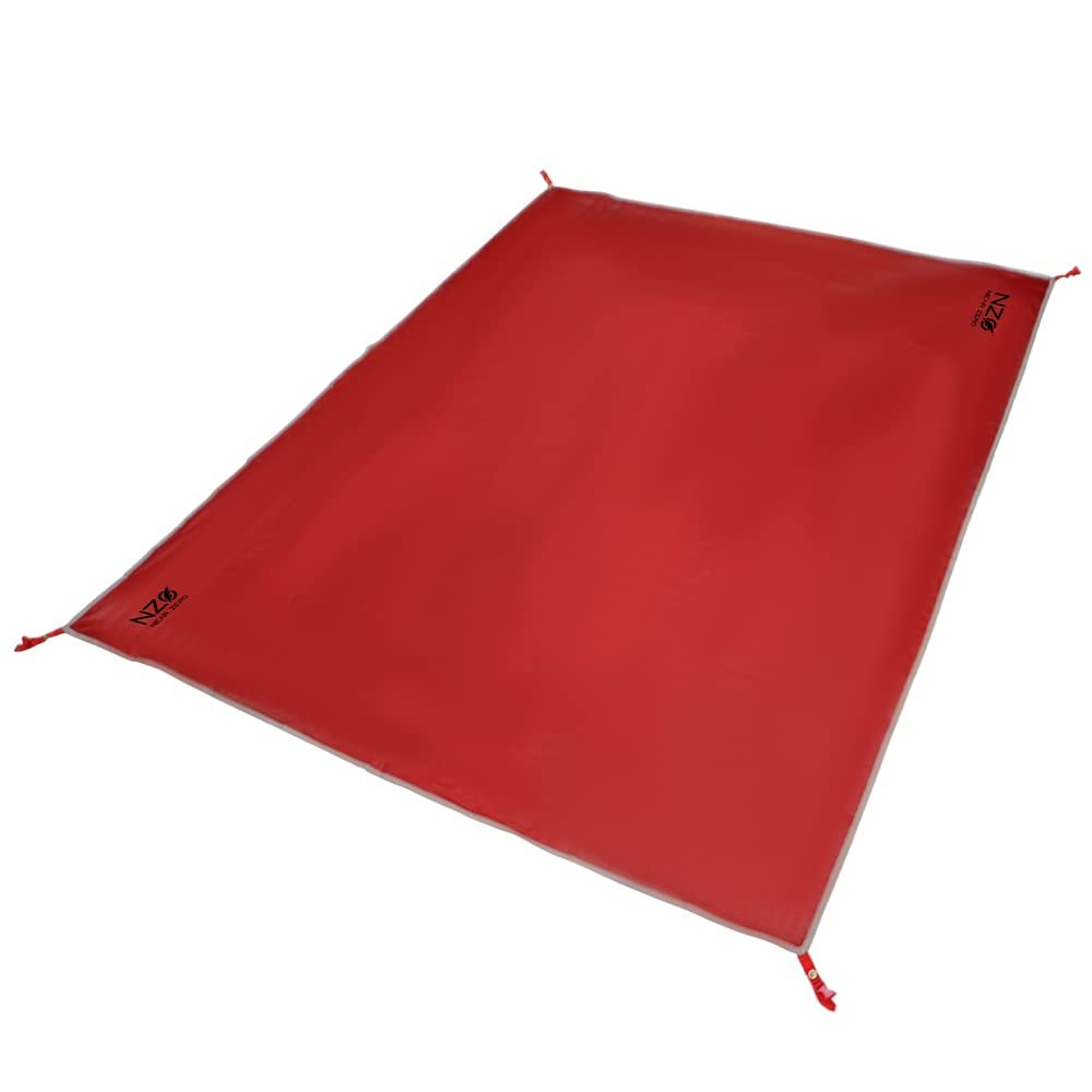 Near Zero Waterproof Camping Footprint for 3-Person Tent, 10 oz Ultralight 20D Ripstop Nylon Ground Tarp for Hiking & Backpacking, Buckle Clips, Carry Bag Included, 7.5 x 5.8 ft