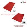 Near Zero Waterproof Camping Footprint for 3-Person Tent, 10 oz Ultralight 20D Ripstop Nylon Ground Tarp for Hiking & Backpacking, Buckle Clips, Carry Bag Included, 7.5 x 5.8 ft view 3