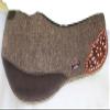 CHALLENGER Horse 32" x 32" Western Contoured Wool Felt Barrel Saddle Pad 39223GR view 1
