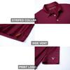 Mens Golf Shirts Moisture Wicking Dry Fit Short Sleeve Performance Sport Stripe Golf Polo Shirts for Men view 4