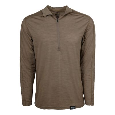 King's Camo XKG Foundation 150 Merino 1/4 Zip Tee, Color: Olive, Size: M (XKG4117-OLV-M)