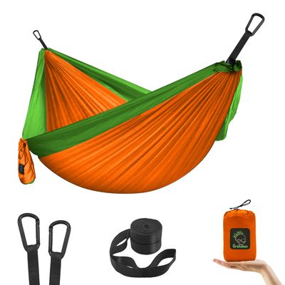 Grassman Kids Small Hammock for Camping Portable Hammock for Child Girls Boys Ultralight Backpack Mini Hammocks with Straps Orange