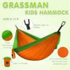 Grassman Kids Small Hammock for Camping Portable Hammock for Child Girls Boys Ultralight Backpack Mini Hammocks with Straps Orange view 2