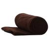 Fleece Sleeping Bag Liner with Zipper for Adult Warm or Cold Weather, Camping Blanket for Outdoor Indoor Used (Coffee)