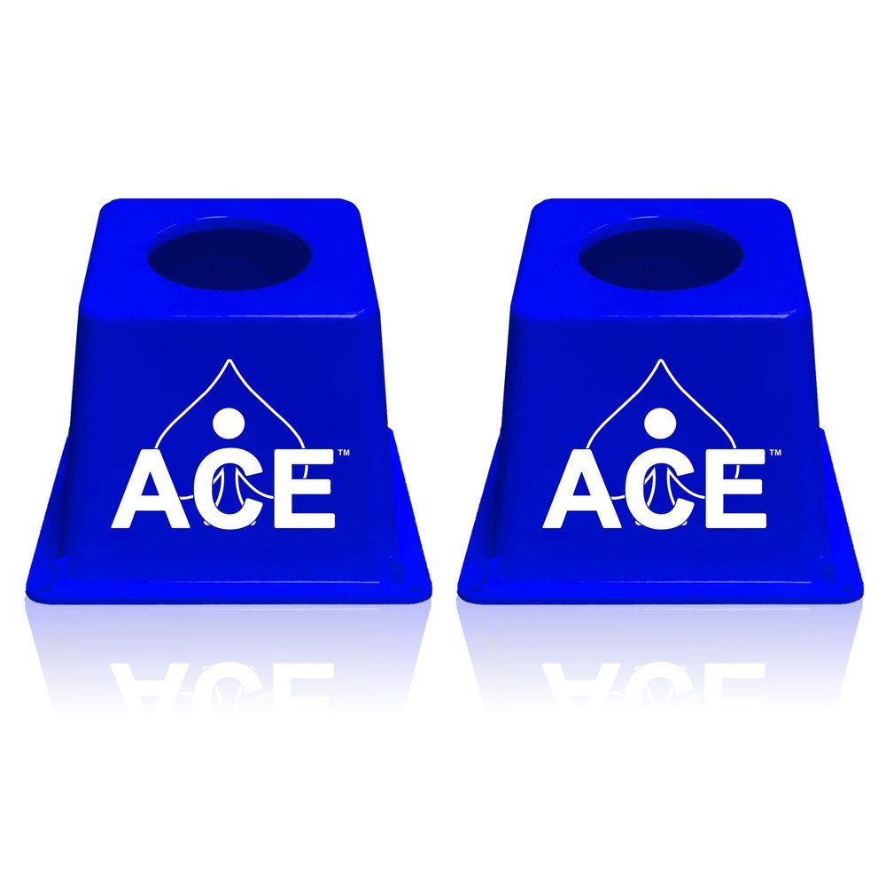 CornholeAce Cornhole Airmail Box Set - Blue - Includes 2 Airmail Boxes - Perfect for Cornhole Training and Practice