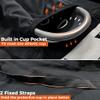 COOLOMG Men Sliding Shorts with Protective Cup Baseball Football MMA Lacrosse Hockey Black XL view 4