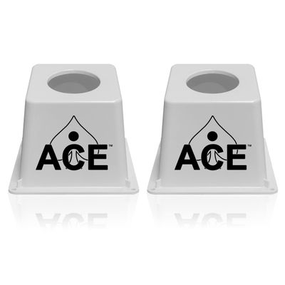 CornholeAce Cornhole Airmail Box Set - White - Includes 2 Airmail Boxes - Perfect for Cornhole Training and Practice