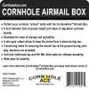 CornholeAce Cornhole Airmail Box Set - White - Includes 2 Airmail Boxes - Perfect for Cornhole Training and Practice view 2