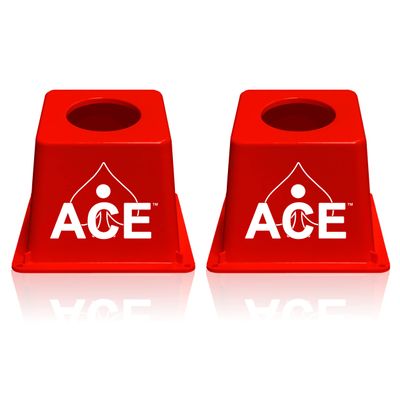 CornholeAce Cornhole Airmail Box Set - Red - Includes 2 Airmail Boxes - Perfect for Cornhole Training and Practice
