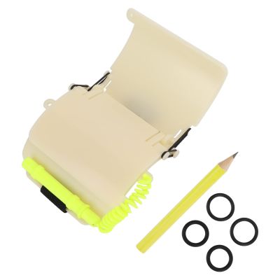 Wrist Writing Dive Slate, Underwater Wrist Slate Floating Pen with Pencil for Diving(UW-193N Luminous)