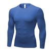 Men's Compression Long Sleeve Shirts, Cool Dry Sport Workout Underwear Shirt Athletic Baselayer Running Gym Tops G Blue view 1
