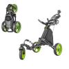 Caddytek CaddyLite One Swivel V8 Golf Push Cart - 3 Wheel Lightweight Folding Trolley with 360 Swivel Front Wheel, Cooler Basket, Umbrella and Drink Holder, Adjustable Handle view 1