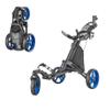 Caddytek CaddyLite One Swivel V8 Golf Push Cart - 3 Wheel Lightweight Folding Trolley with 360 Swivel Front Wheel, Cooler Basket, Umbrella and Drink Holder, Adjustable Handle view 1