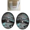 BuyBocceBalls - EPCO Duckpin Bowling Balls - (4 3/4 inch- 3lbs. 6oz.) - Pack of 2 - Cobra Pro Rubber - Black, Light Blue & White - Made in USA view 1