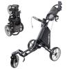 Caddytek CaddyLite One Swivel V8 Golf Push Cart - 3 Wheel Lightweight Folding Trolley with 360 Swivel Front Wheel, Cooler Basket, Umbrella and Drink Holder, Adjustable Handle view 1