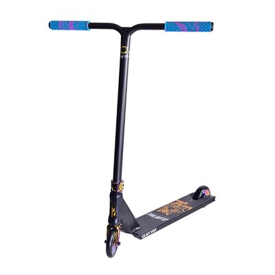 CLAS FOX Freestyle Pro Stunt Scooter 110mm Pro Scooter Wheels HIC Compression System Kick Scooter (Rainbow)