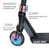 CLAS FOX Freestyle Pro Stunt Scooter 110mm Pro Scooter Wheels HIC Compression System Kick Scooter (Rainbow) view 4