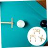 BESPORTBLE 3pcs Portable Snooker Bridges Rust Professional Pool Bridge with Metal Cross Low and High Forks for Easy Use and Versatile Positioning Billiards view 2