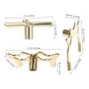 BESPORTBLE 3pcs Portable Snooker Bridges Rust Professional Pool Bridge with Metal Cross Low and High Forks for Easy Use and Versatile Positioning Billiards view 3