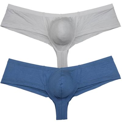 OROCOJUCO Men's Underwear Brazilian Bikini Boxer Trunk Briefs Sexy Fashion with Pouch Mini Sport Underpants 2-Pack BH XL