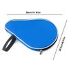 Eeneme Table Tennis Bat Bag, Paddle Bat Pouch with Ball Storage Pocket, Table Tennis Racket Cover Waterproof Inner Liner view 3