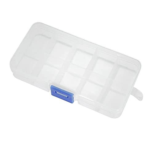 10 Grid canbe Remove Transparent Plastic Small Box kit Storage Box Jewelry Jewelry Box Electronic Components Parts Finishing Box