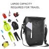 WHYUNM26 27L Bike Pannier Bag Extended Bicycle Rear Rack Bag Waterproof Multi Function Saddle Bag Luggage with Reflective Strip,Yellow view 2