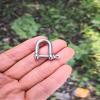 316 Stainless Steel D Shackle, Mini Shackles Bracelet,for Paracord Jewelry, Marine Grade Sailing Rigging Shackles,10 Pieces (5/32") view 4