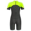 Freebily Kids Boys One Piece Rash Guard Wetsuit Short Sleeves Zippered Surfing Jumpsuit Fluorescent_Green 4 view 2