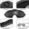 Tactical PJ Airsoft Helmet and Full Face Protection Mask Set,with Detachable Anti-Fog Goggles Fast Helmet for Paintball CS view 4