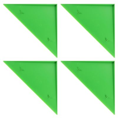 4Pcs Triangle Foosball Table Corner Parts Durable Plastic Football Table Corner Protector Guard Foosball Machine Accessories Fit for Most s Green