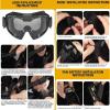 Tactical PJ Airsoft Helmet and Full Face Protection Mask Set,with Detachable Anti-Fog Goggles Fast Helmet for Paintball CS view 4