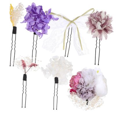 Beaupretty 1set Cosplay Lace Headband Simulation Flowers Lolita Hair Accessories for Carnival Birthdays and Weddings for Japanese Clothing and Performance Events